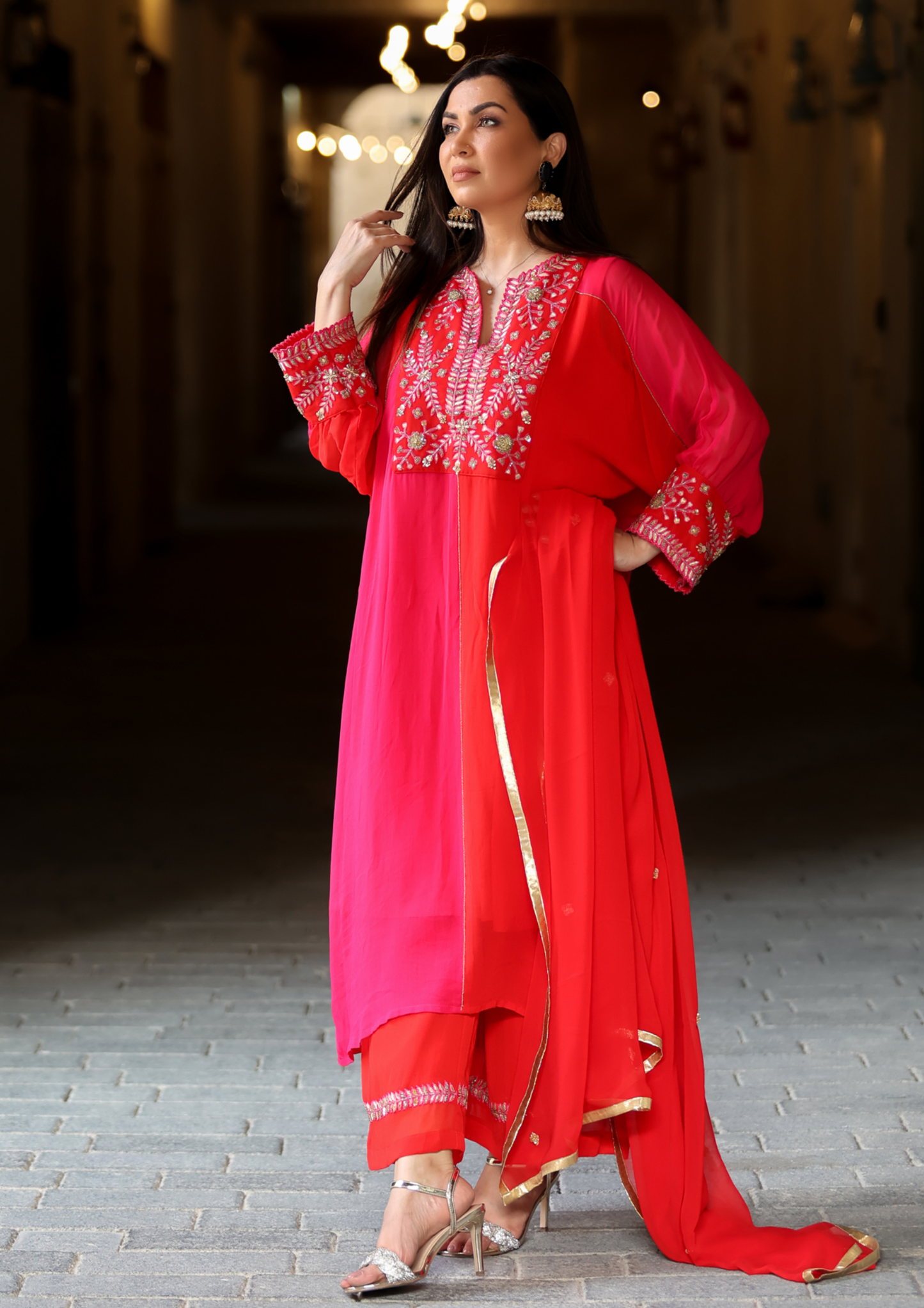 Sorbet Suhoor Kaftan Kurta Set.