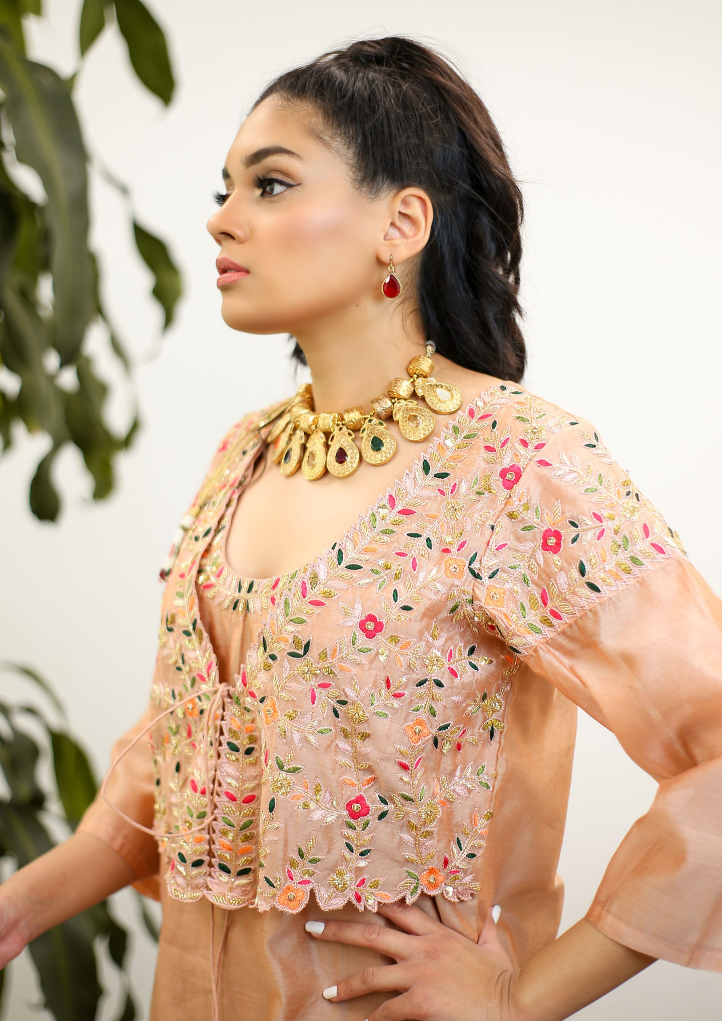Sorbet Aari Kurta Set.