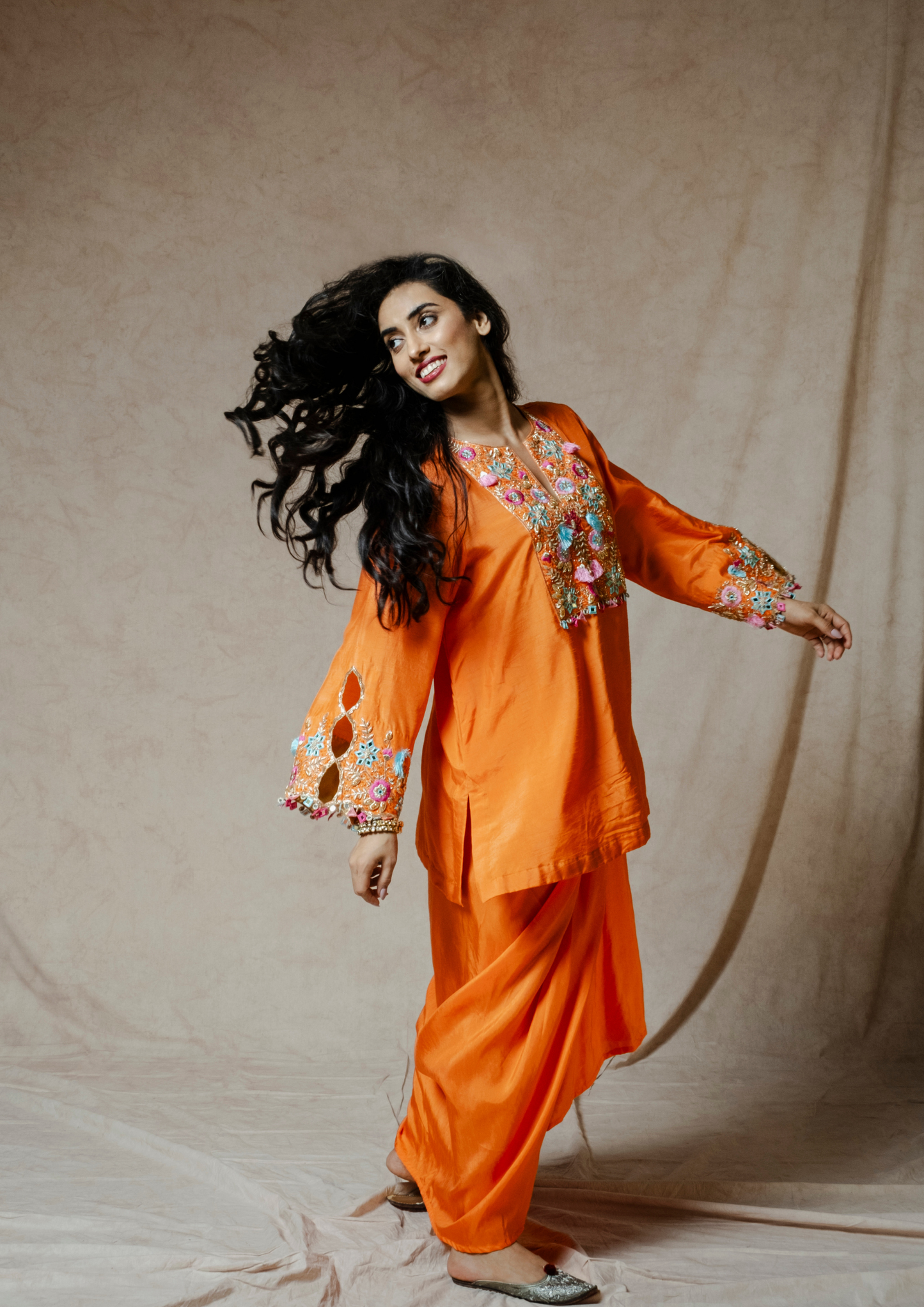 Noor Marigold  Dhoti Pant Set
