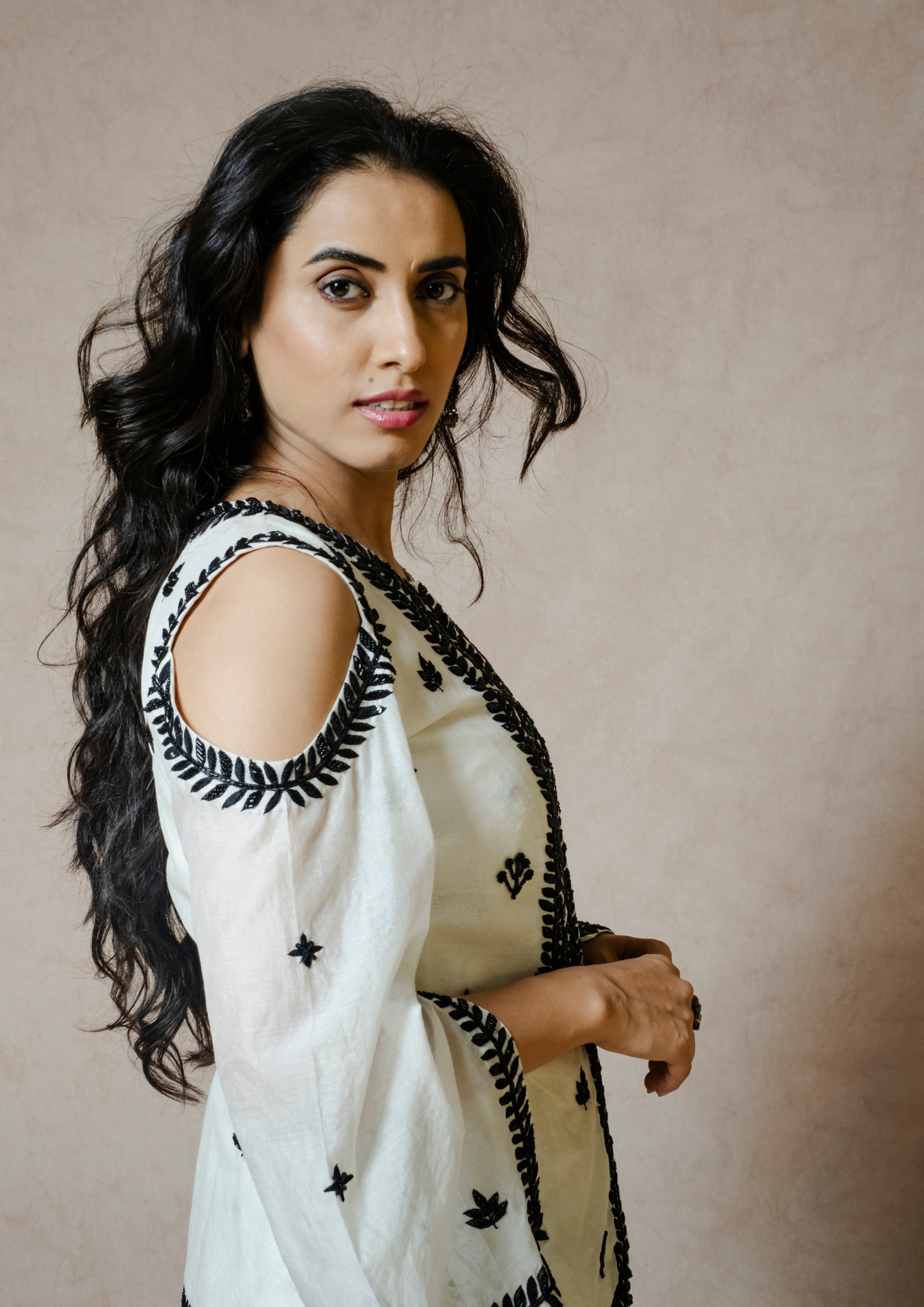 Akira Black and White Jumpsuit and Jacket Set.